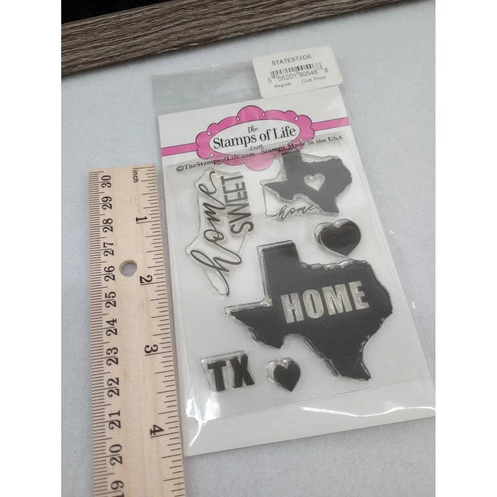 Stamps of Life Clear Stamp Set Clear Texas Home Sweet Home STATESTXOK